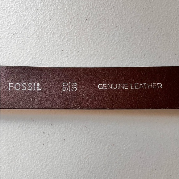 Fossil Mitchel Belt Brown Men’s Genuine Leather Size Medium - Picture 8 of 11